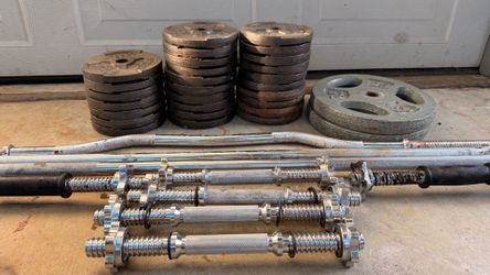 Standard weights with bars and spin locks