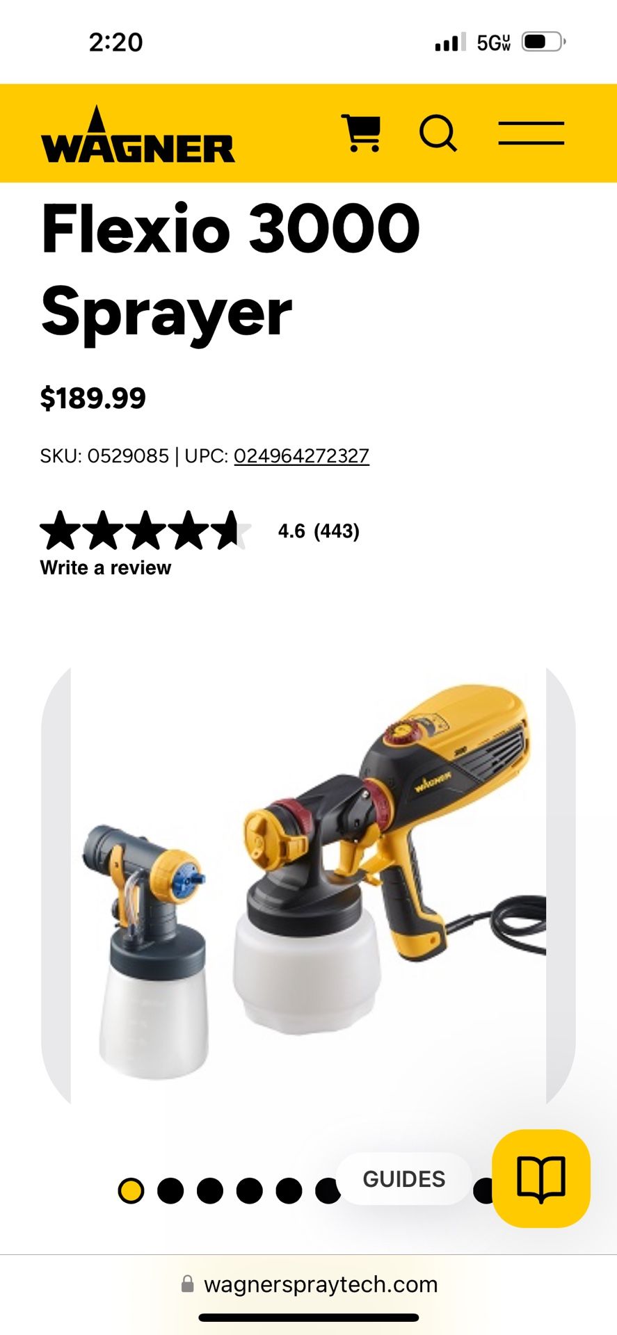 Wagner Flexio 3000 Paint Sprayer