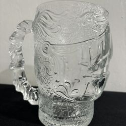 Vintage Luminarc U.S.A. Glass Knight Beer Mug 
