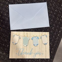 Baby boy Thank You Cards 