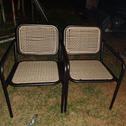 Brand New In The Box  Wicker Outside Chairs
