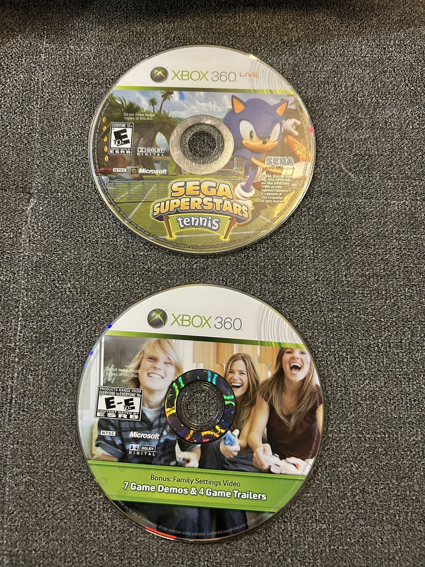Sega Superstars Tennis & Family Games Xbox 360