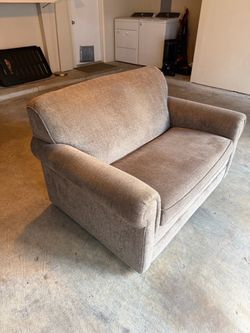 Twin Sleeper Loveseat Brown