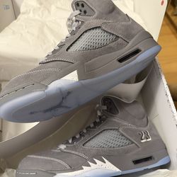 Retro Air Jordan 5 Wolf Grey
