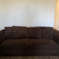 Brown 2pc Couch Set 