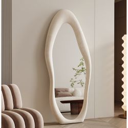 New 63x24 Full Length Mirror, Wavy Arched Floor Mirror