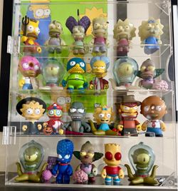 The Simpsons treehouse of horror kid robot series 1 complete set plus glow in the dark set