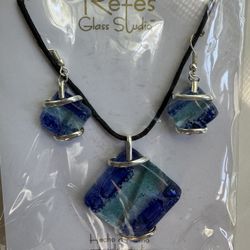 Retes Glass Studio Jewelry Set