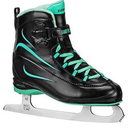 Lake Placid Everest Women's Ice Skate Black/Mint Size 7