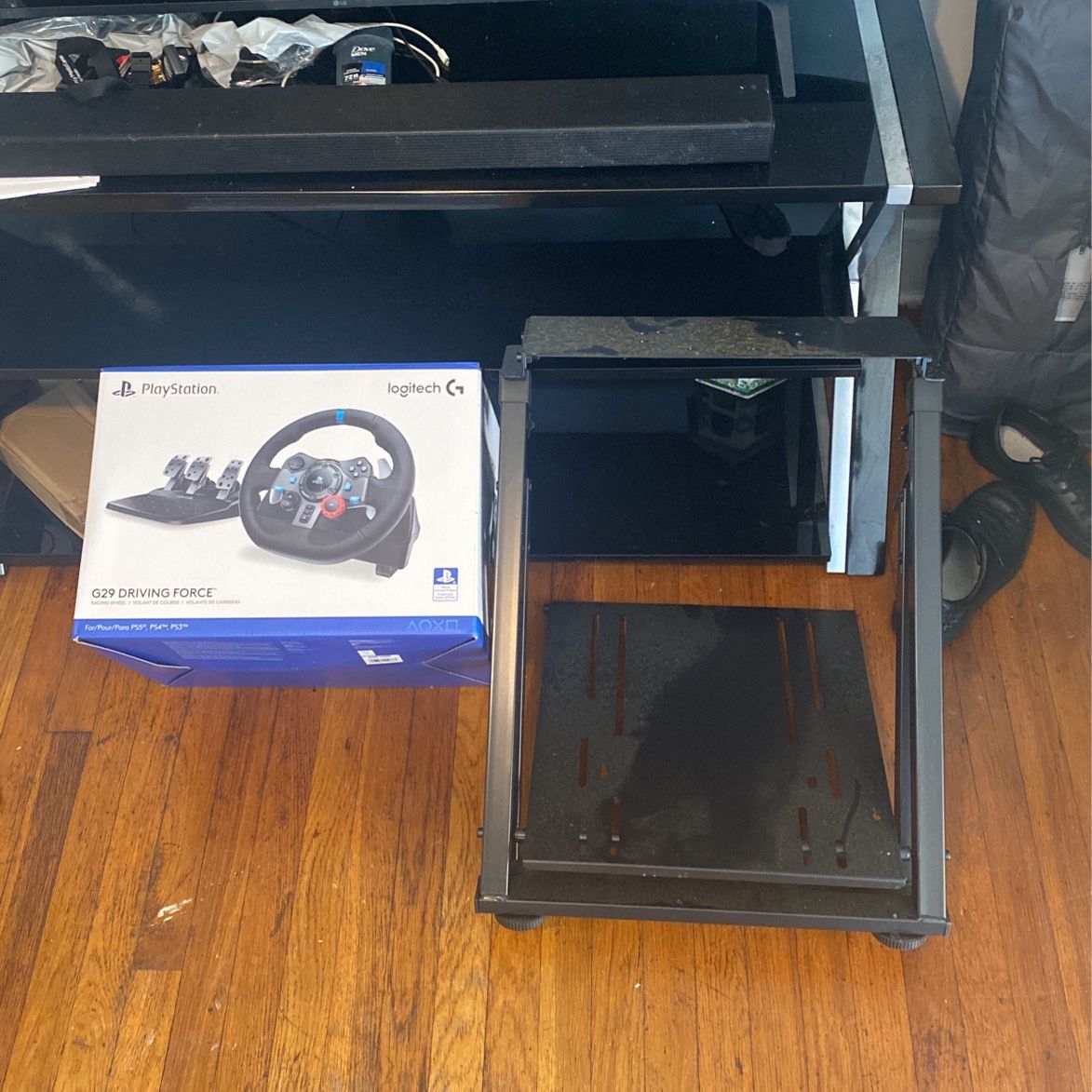 Playstation Logitech Steering Wheel And Stand