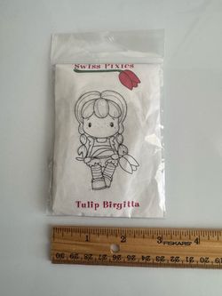 Scrapbook Rubber stamp-Tulip Brigitta