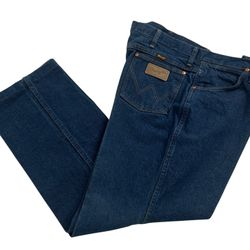 WRANGLER Men's Denim Jeans Size 38x28* Style 936PWD Cowboy Cut Straight Leg