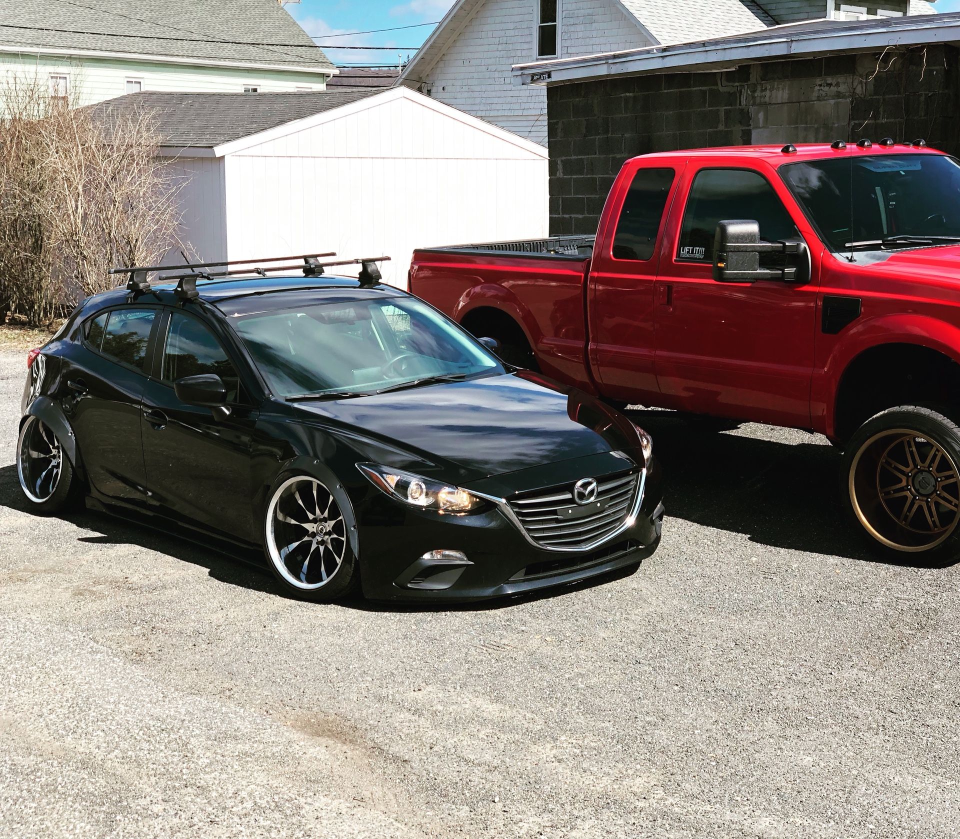 2015 Mazda 3 isport bagged on 19s
