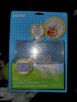 Perler Set Of 4 Clear Pegboard