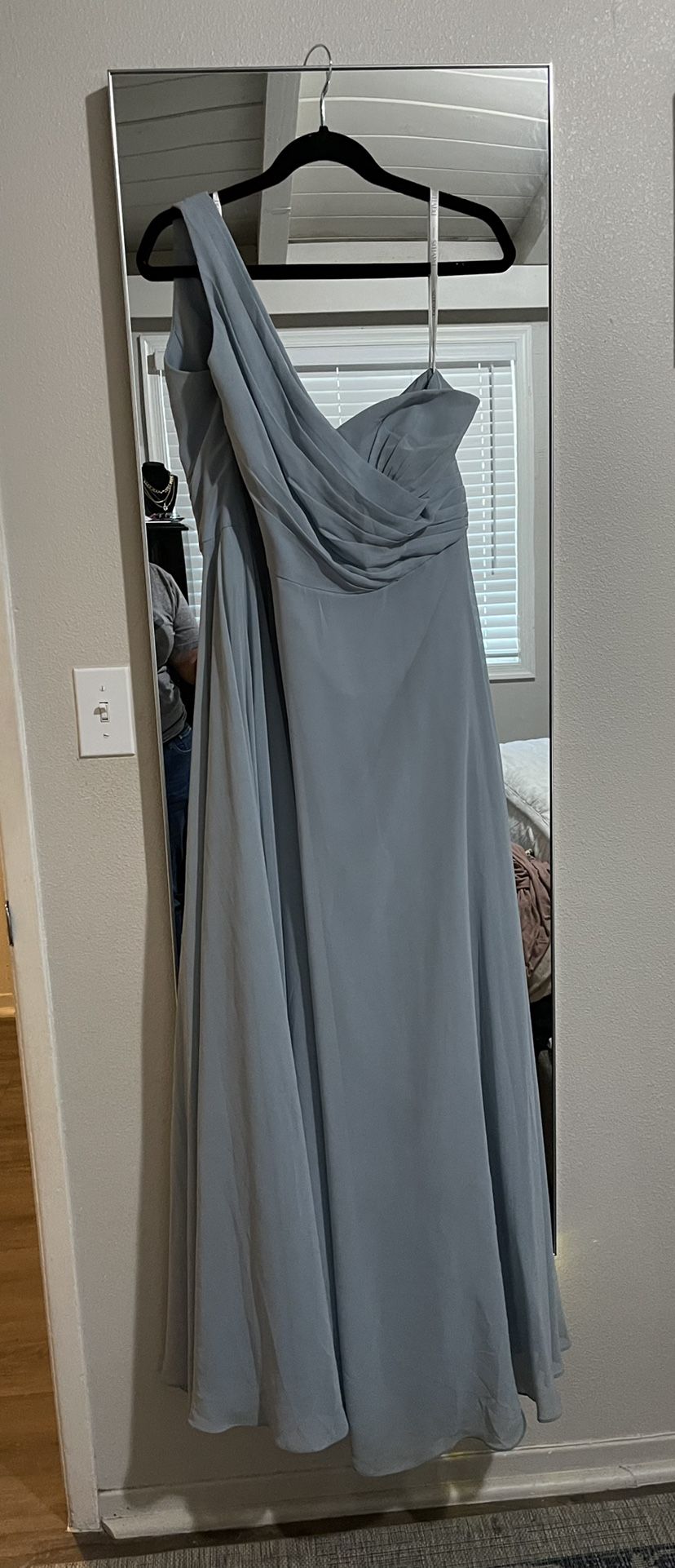 Dusty Blue Bridesmaid Dress Size 14