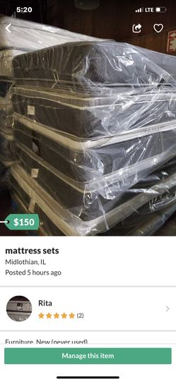 Brand new mattress set mattress and box spring