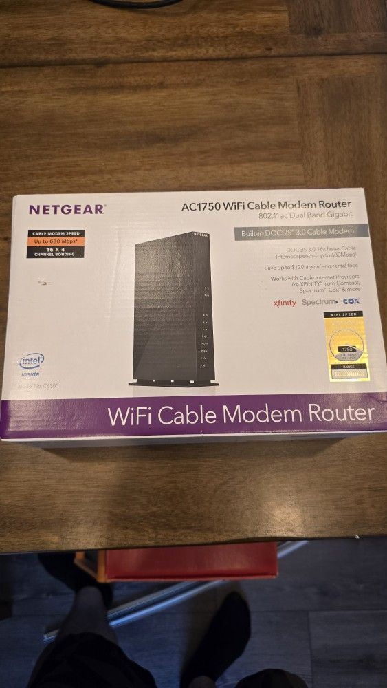 Netgear AC1750 Cable Modem + WiFi Router
