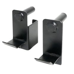 PRCTZ Power Cage J-Hook Set, Adjustable, Heavy-Duty Steel, 1000 lbs Capacity, Black, 2 Count