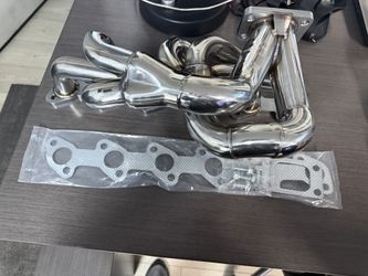 Exhaust manifold headers  Straight 6 Motor 86-91 BMW E30 M20 2.5L 2.7L T3/T4 Top Mount Turbo Manifold - Stainless Steel  SKU: TM-E30-S