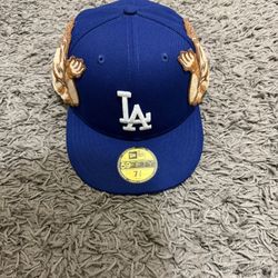 LA DODGERS x JON STAN HAT NEW AUTHENTIC SIZE 7 3/8