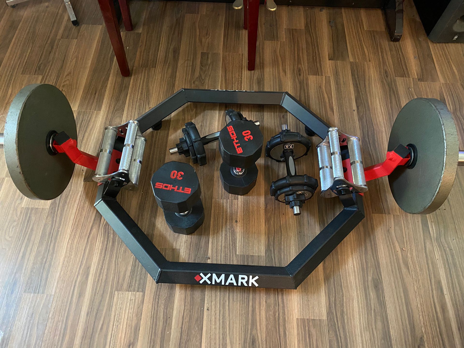 Trap Bar, Dumbbells , Plates - Like New