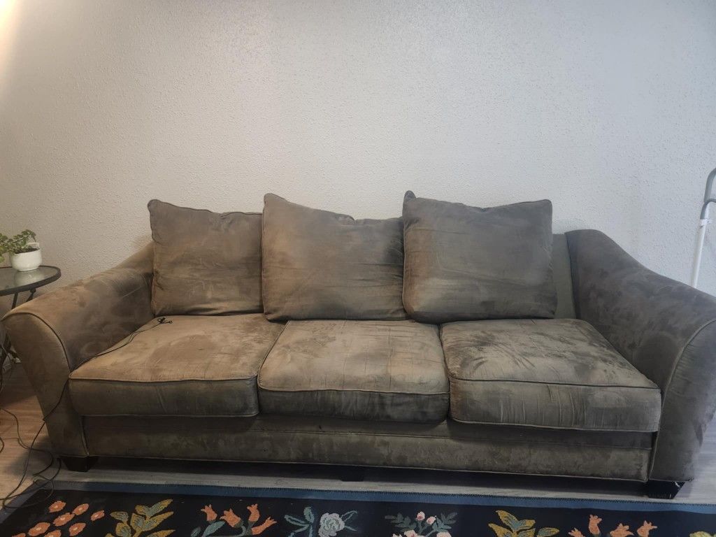 Used Plush Sofa