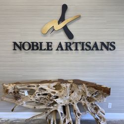 *** Beautiful Hand Carved Imported Reclaimed Teak Console, Entry Table , TV Stand  Art