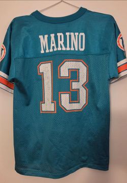 Vintage Logo Athletic Miami Dolphins Dan Marino #13 Jersey YOUTH Large NFL 90s