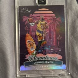 LeBron James SSP Downtown Panini One And One 