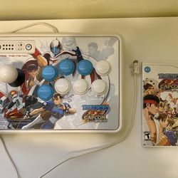 Tatsunoko Vs. Capcom: Ultimate All Stars Arcade Fight Stick + Game Nintendo Wii