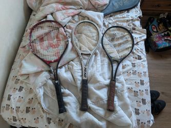 Lot of 3 Tennis Rackets – Wilson, HEAD, Spalding