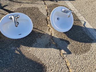 1 porcelain single sink with faucet ($50/each)