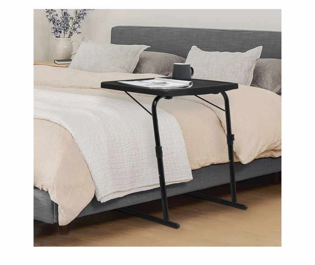 Laptop Table Sofa Table Side Table Medical Height Adjustable Overbed Table Adjustable and Foldable Portable Multifunctional Removable Laptop Desk Bed