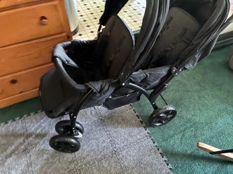 Black Double Stroller Side-by-Side