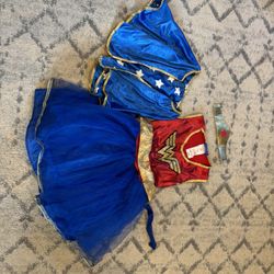 Wonder Woman Girls Costume Size Medium