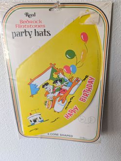 1974 Flintstones Party hats