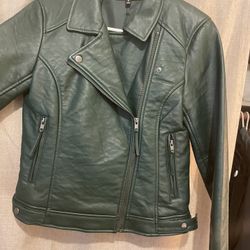 Emerald Green Real Leather Jacket