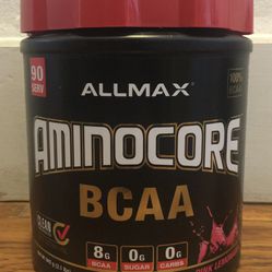 ALLMAX AMINOCORE BCAA Pink Lemonade 90 servings 945 grams 2.1 lbs Branched Chain