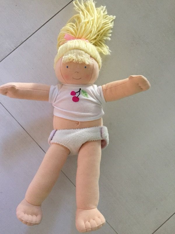 Pottery Barn Blond Plush Doll