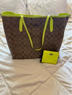 Coach tote bag and wallet