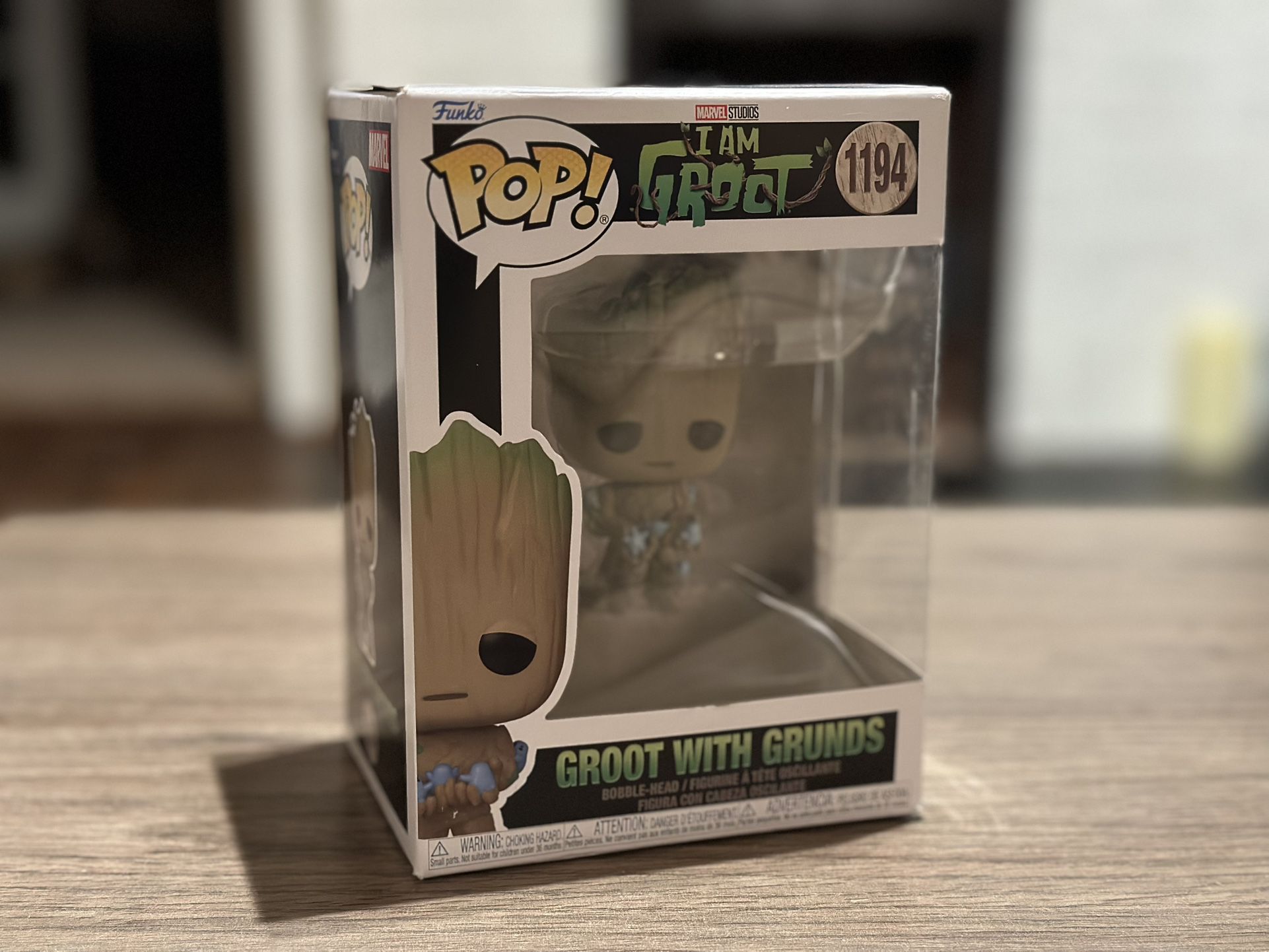 Funko Pop! Marvel Studios I Am Groot 1194 Groot With Grunds
