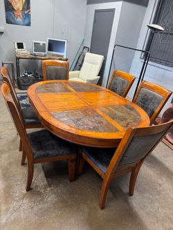 Dining table with extension