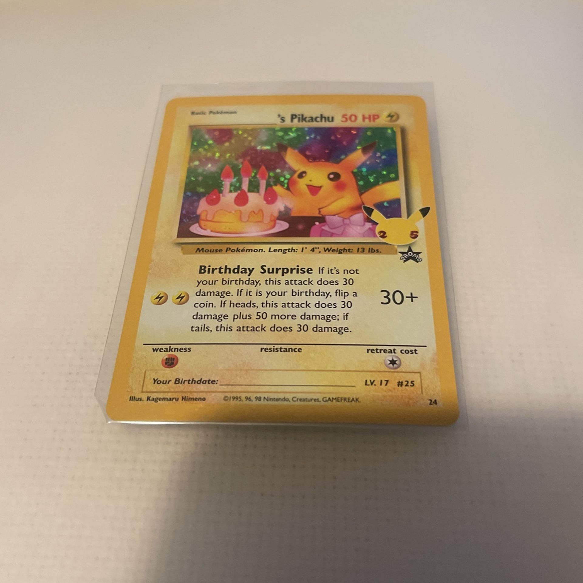 Pokémon Celebration Birthday Pikachu