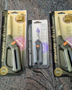 3 FISKARS  Softouch Scissors ( Each $15