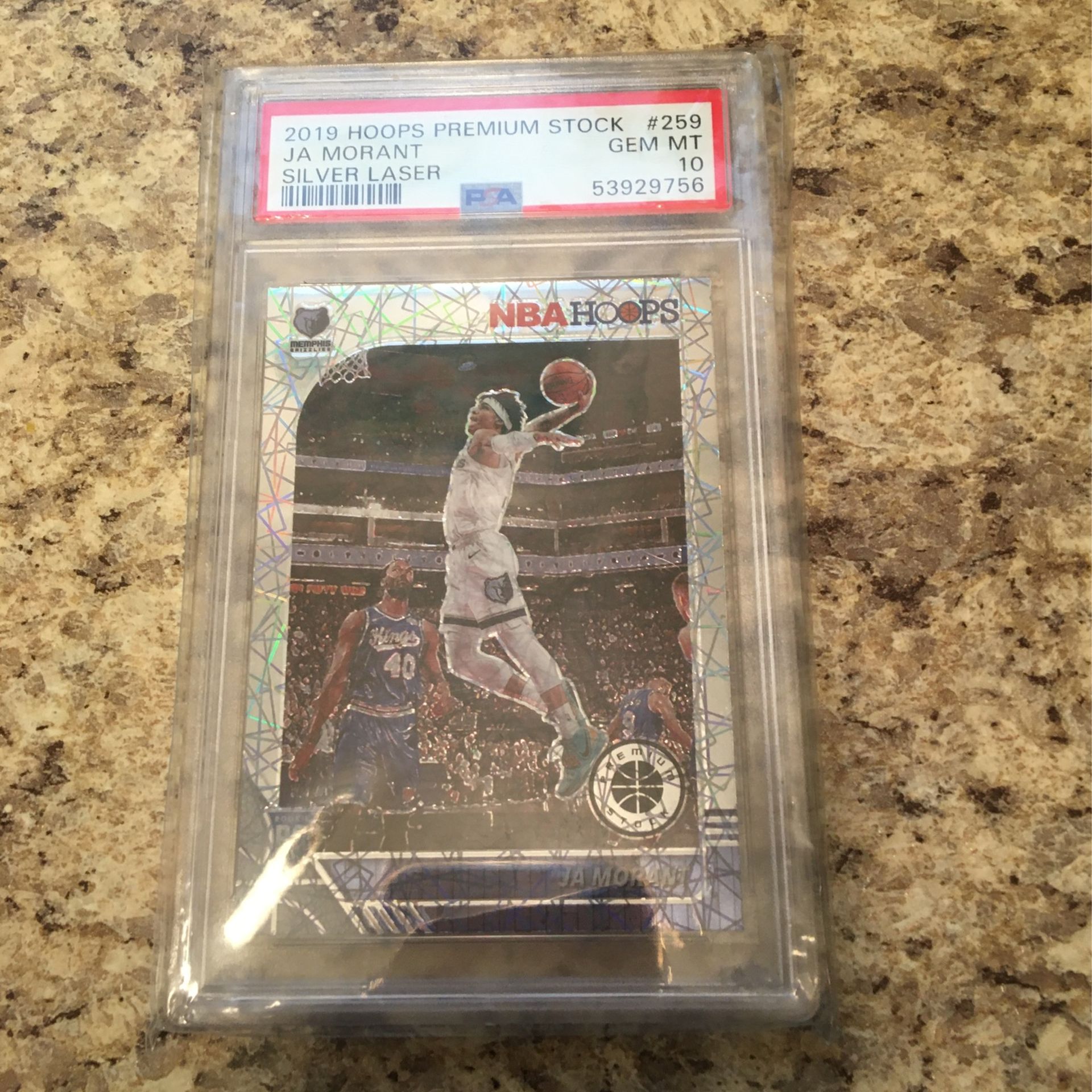 2019 Ja Morant Hoops Premium Silver Laser Rookie