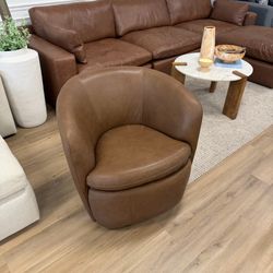 New Leather Swivel Chair