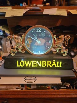 Beer sign by lowenbrau
