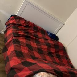 Free White Beach Full Size Bed Frame Slatted Wood 