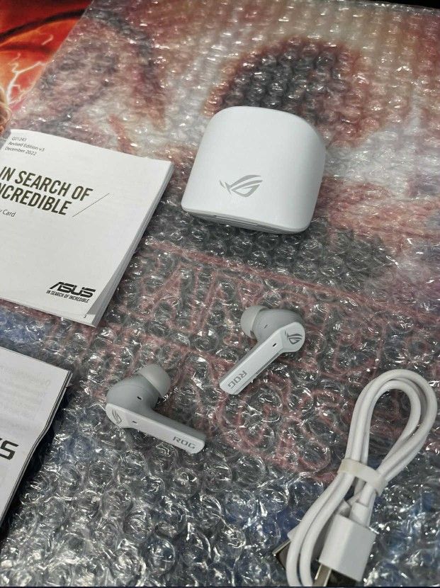 New ASUS ROG Cetra True Wireless Gaming Headphones (Low-Latency Bluetooth Earbuds, Active Noise Cancelation, 27-Hour Battery Life, IPX4 Water Resistan
