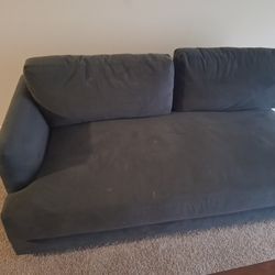 Navy blue sofa